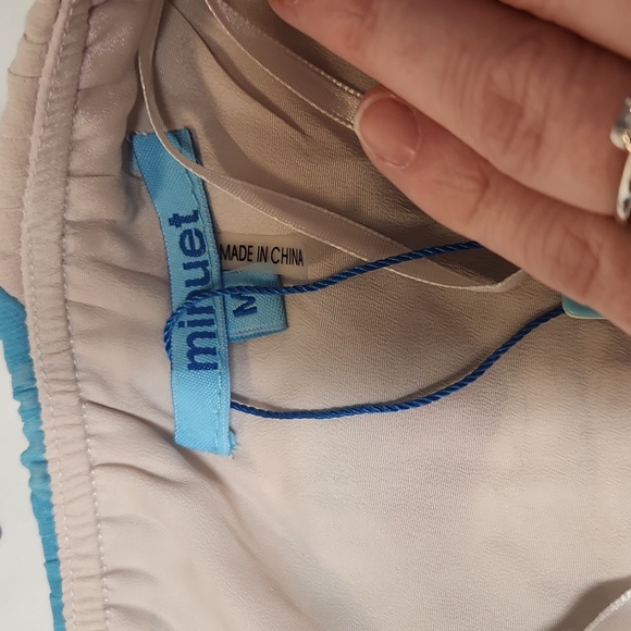 NWT Minuet colorblock Pleated Dress, size M - Picture 9 of 10